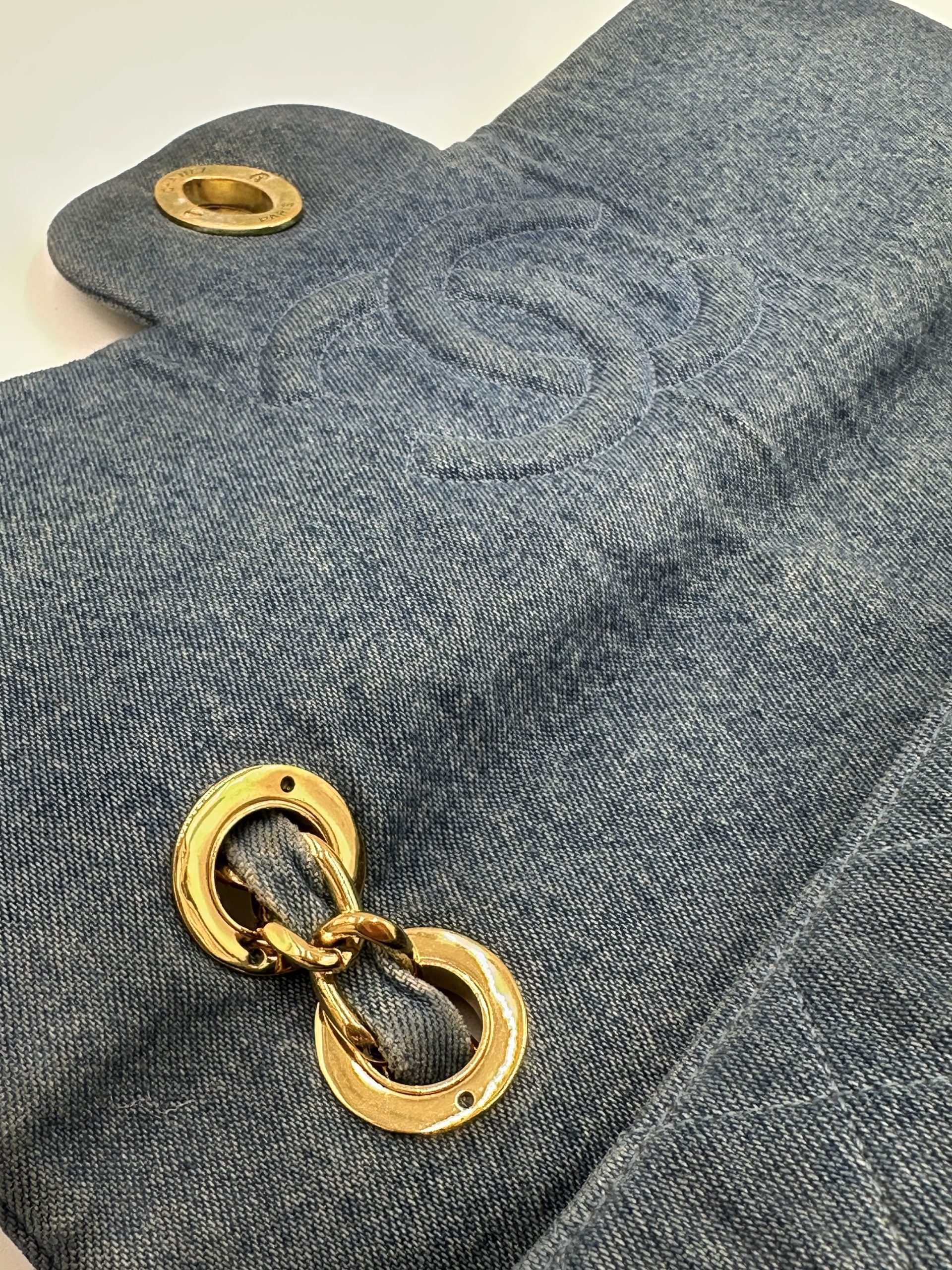 Chanel Maxi flap bag denim - Billede 14