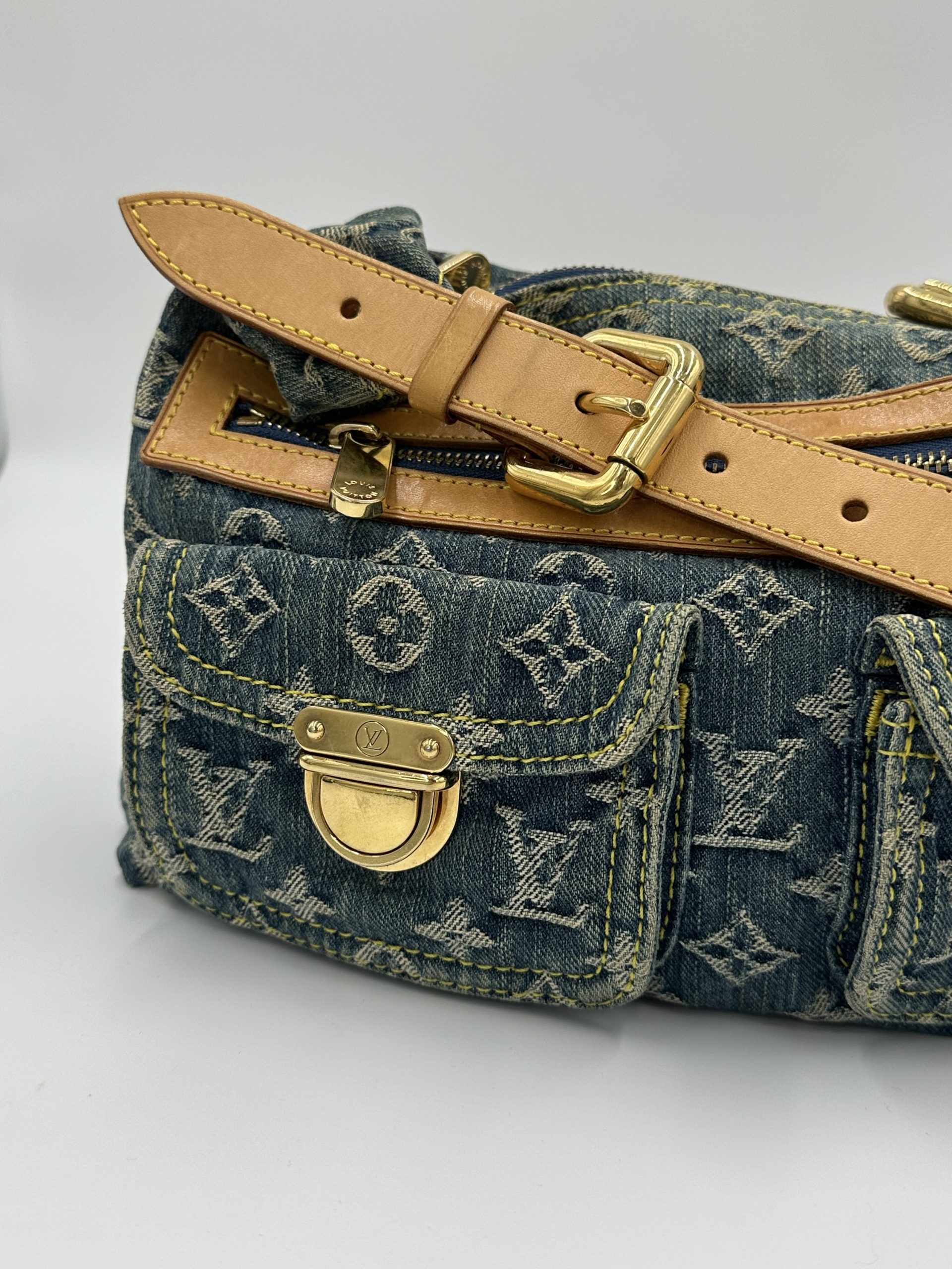 Louis Vuitton Monogram Denim Baggy PM - Billede 2