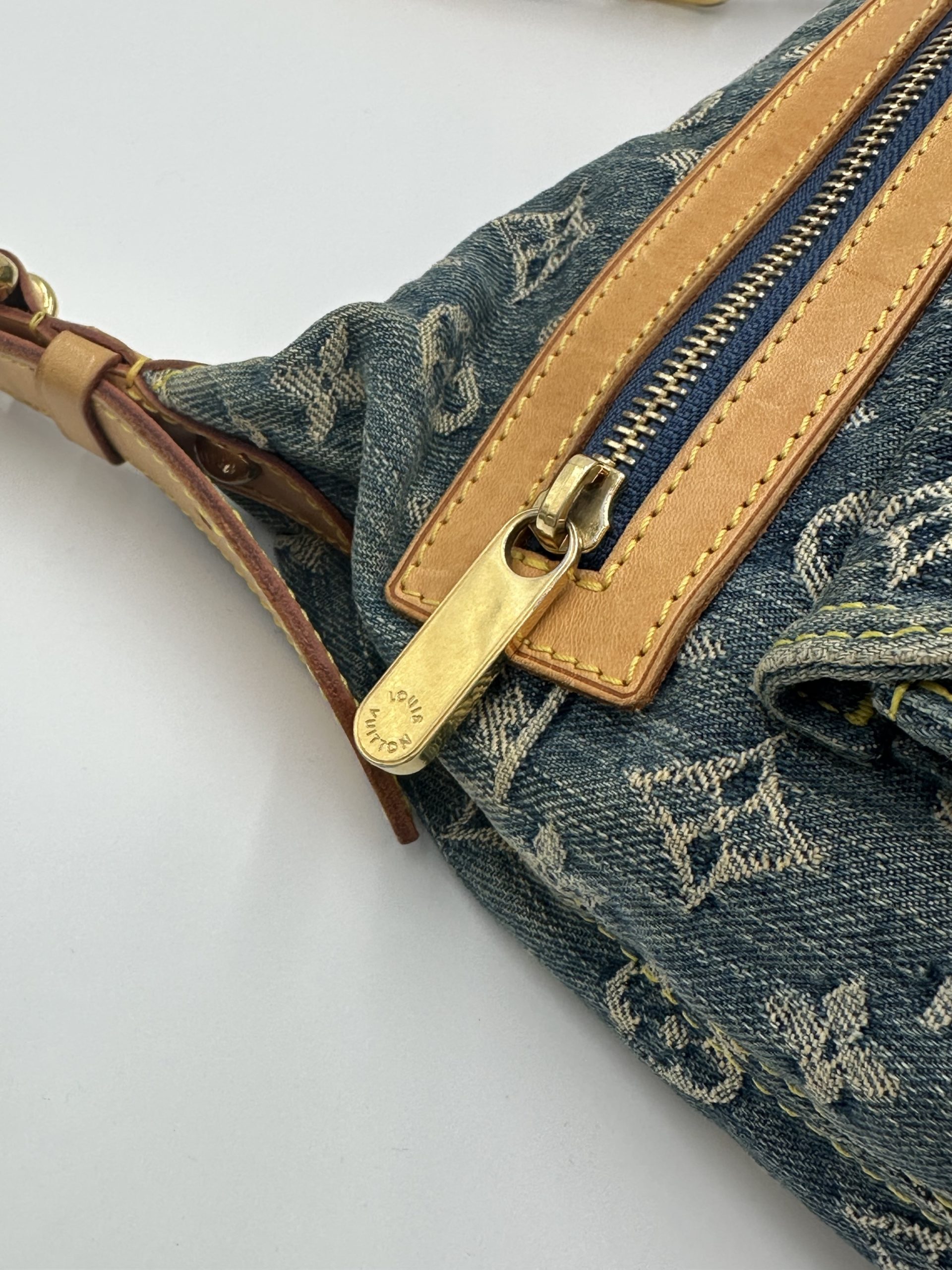 Louis Vuitton Monogram Denim Baggy PM - Billede 3
