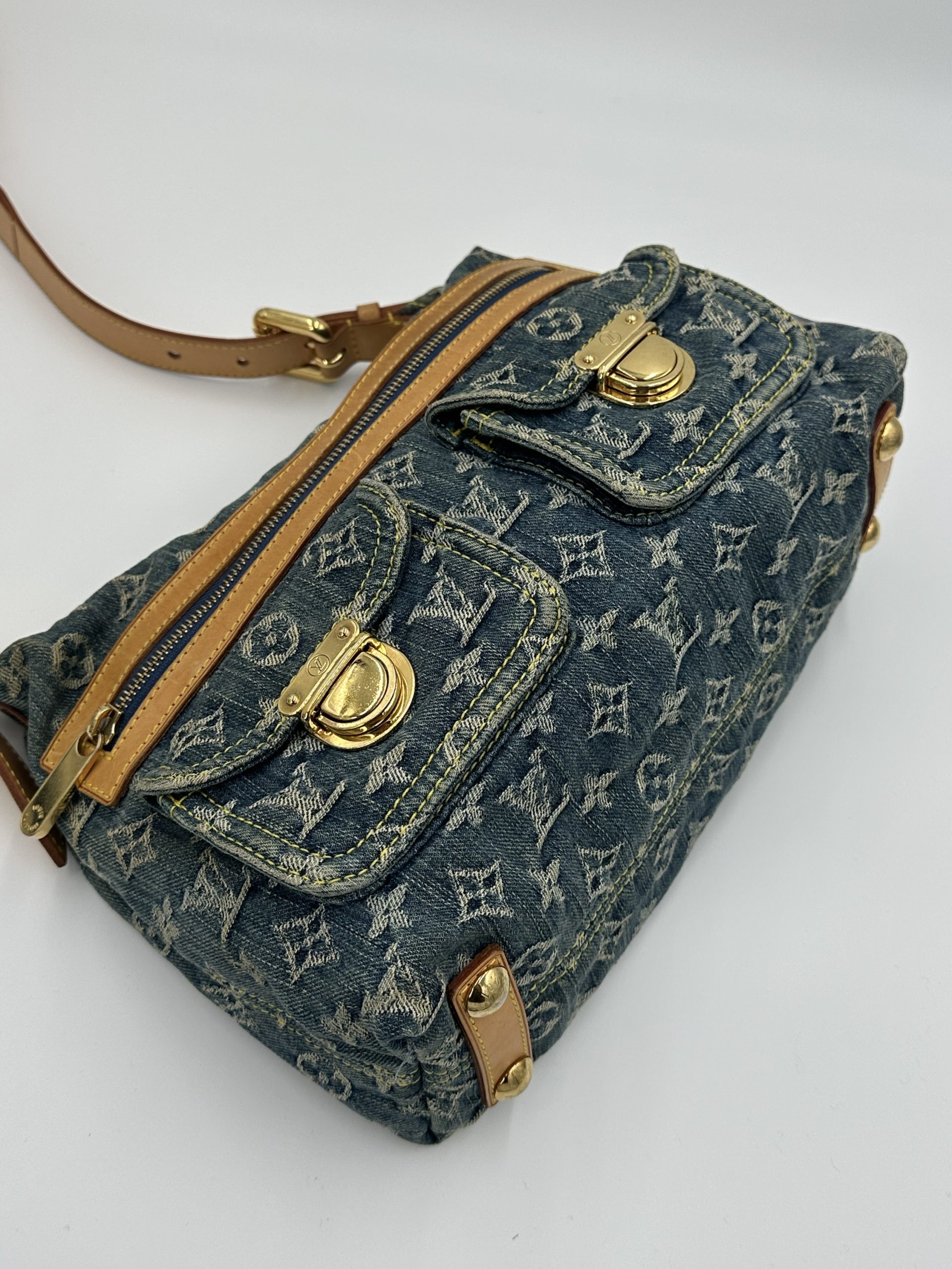Louis Vuitton Monogram Denim Baggy PM - Billede 4