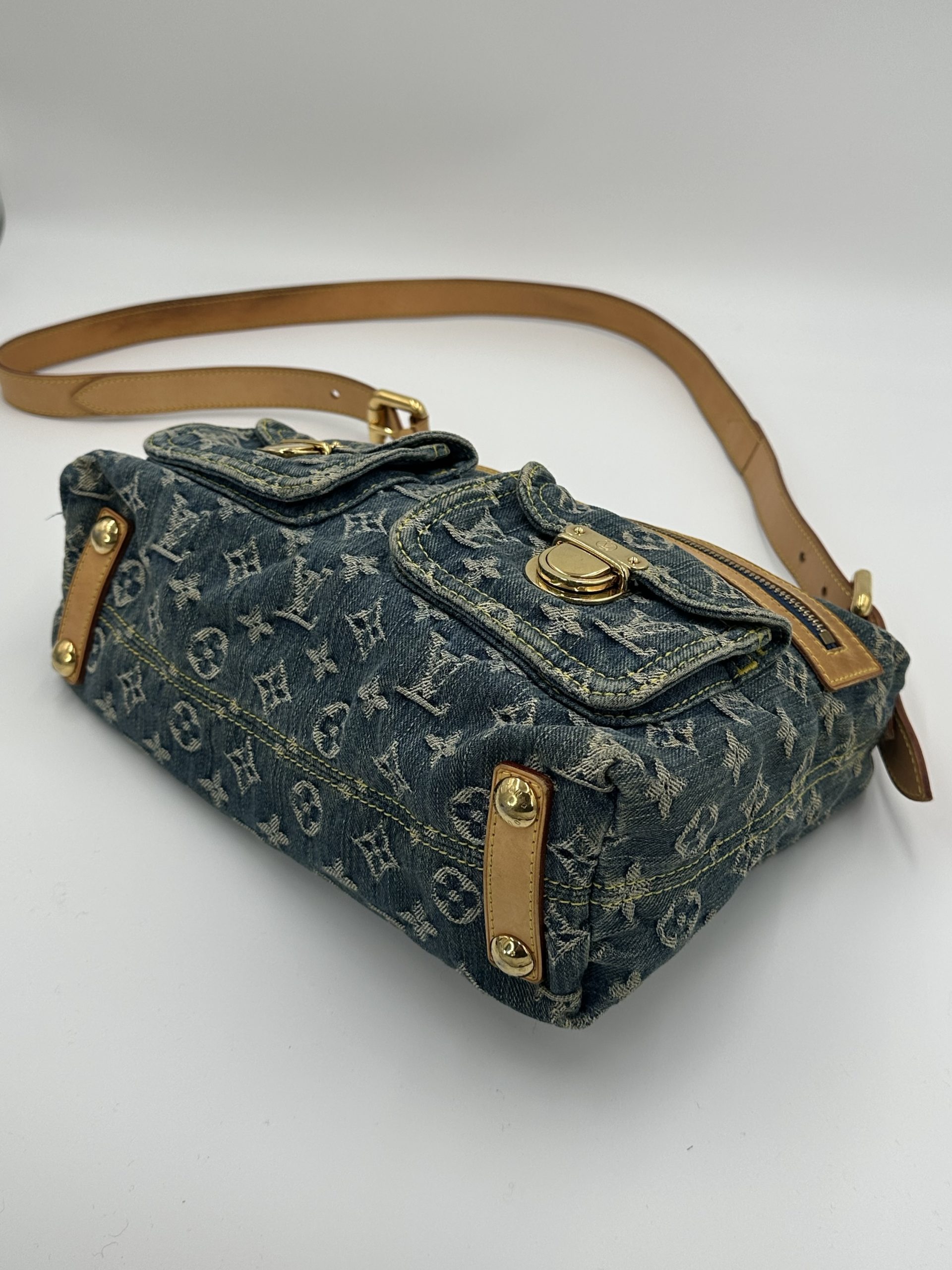 Louis Vuitton Monogram Denim Baggy PM - Billede 6