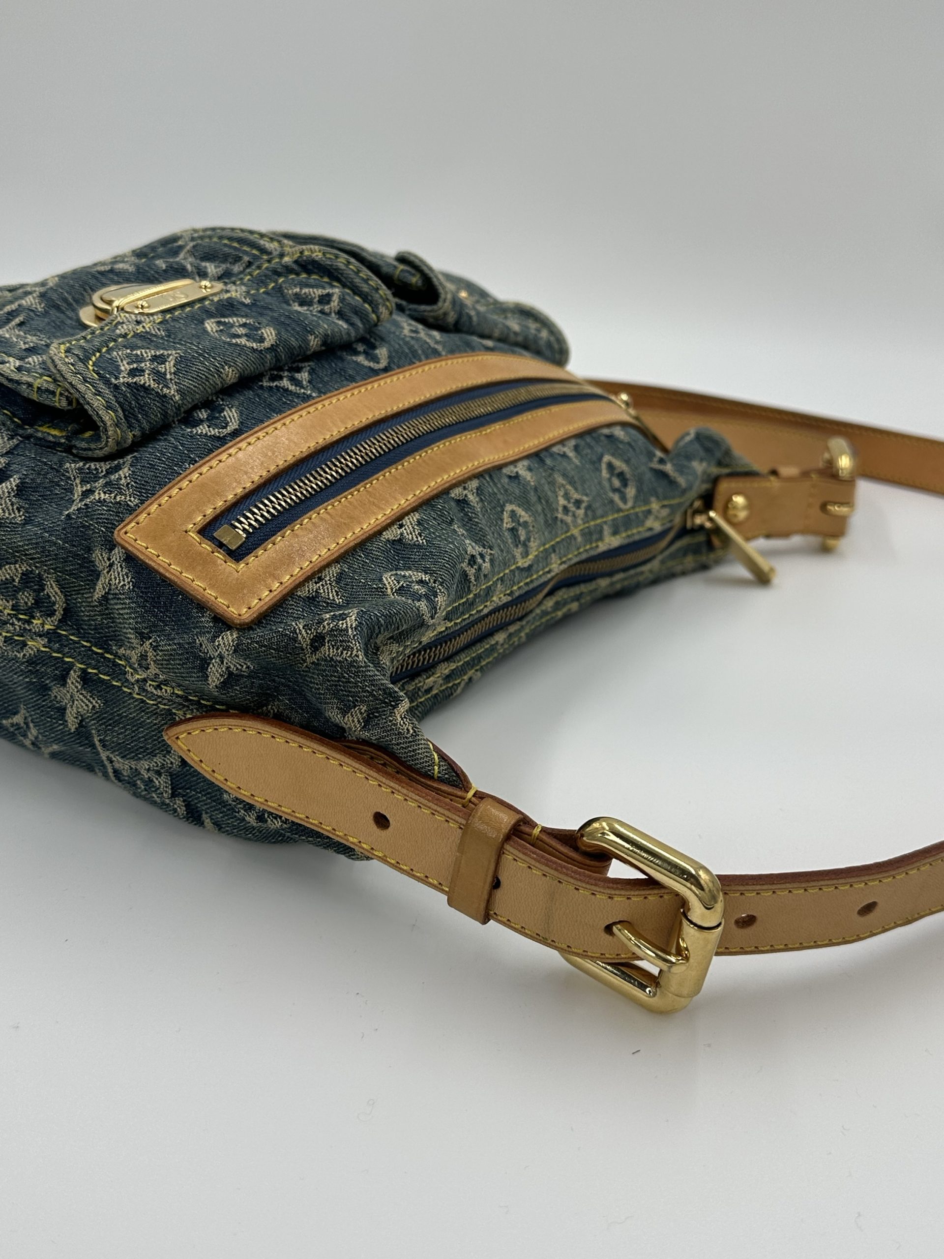 Louis Vuitton Monogram Denim Baggy PM - Billede 8
