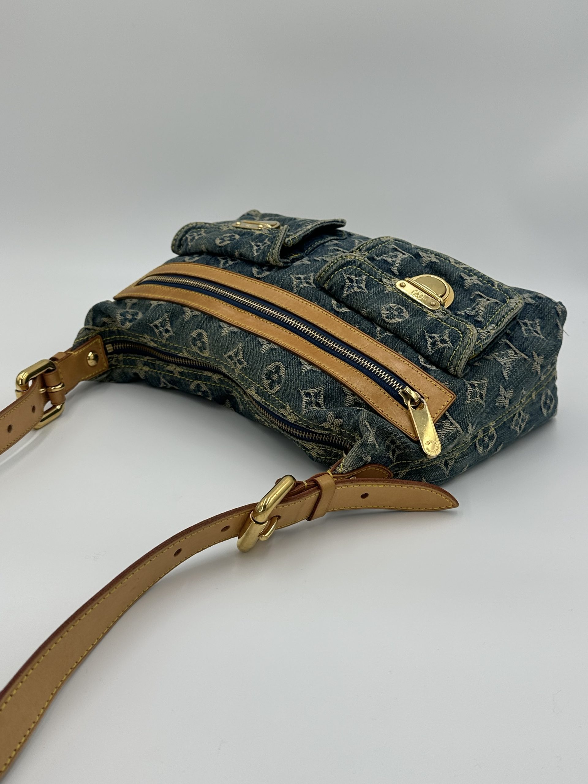 Louis Vuitton Monogram Denim Baggy PM - Billede 9