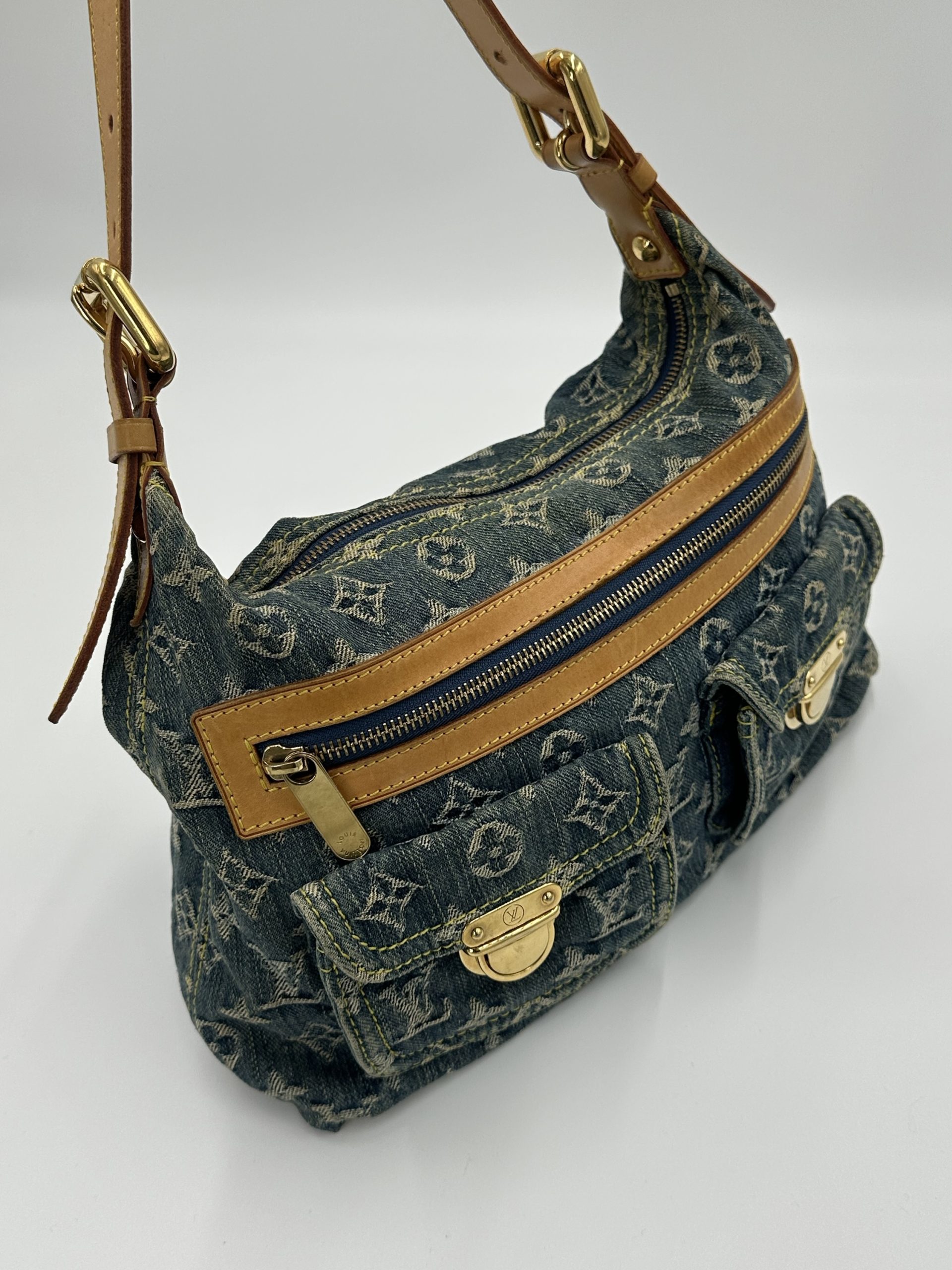 Louis Vuitton Monogram Denim Baggy PM - Billede 12