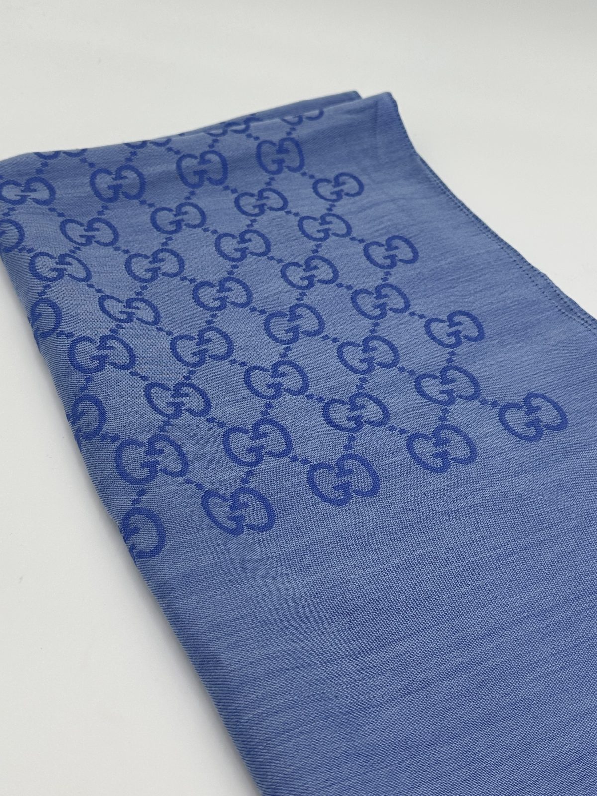 Gucci Blåt Monogram Tørklæde - Billede 4